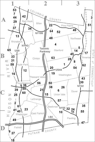 Dutchess County Birding Map
